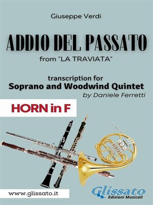 cover image of (Horn in F) Addio del passato--Soprano & Woodwind Quintet